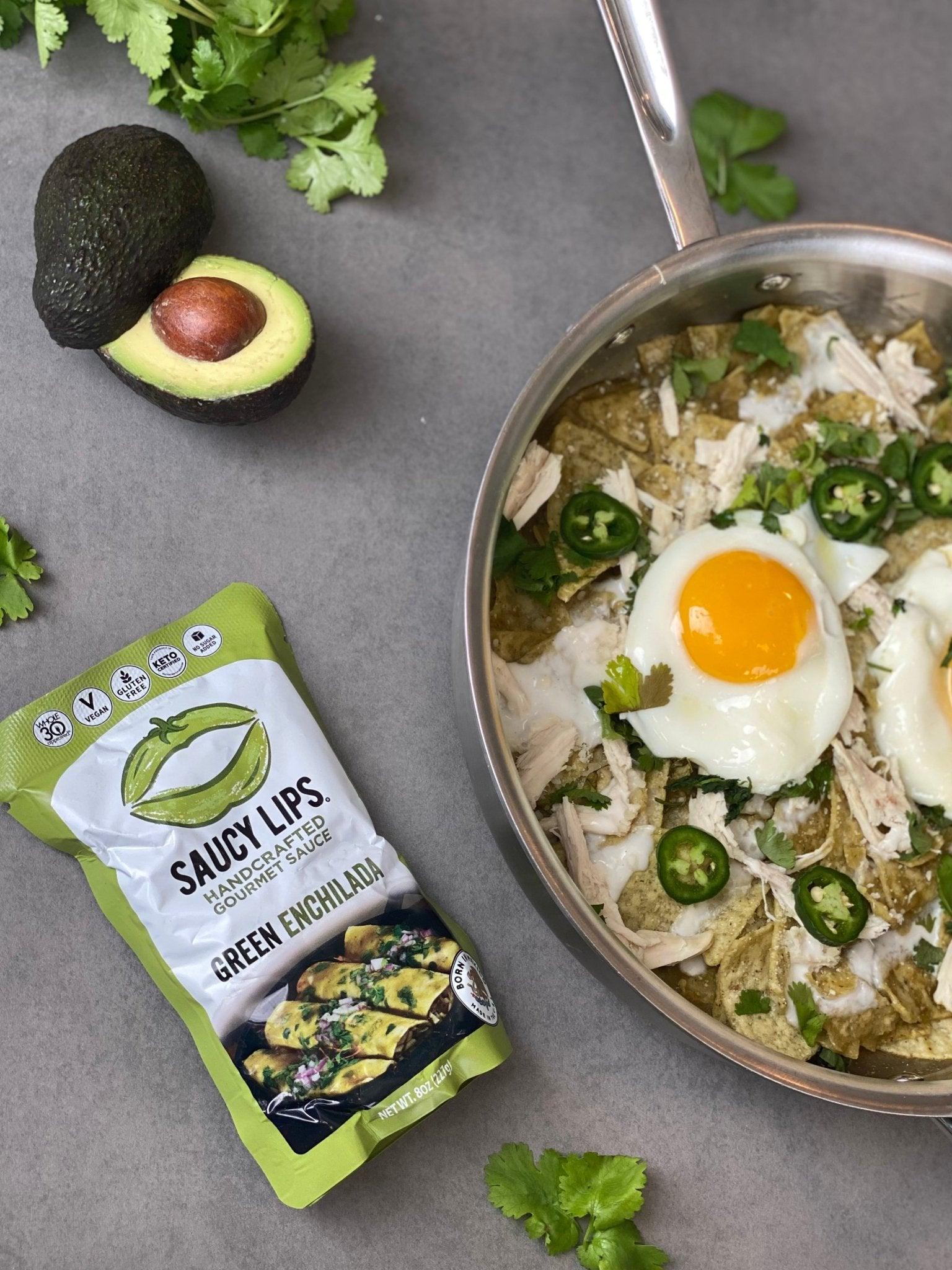 Breakfast Chilaquiles - Saucy Lips Foods