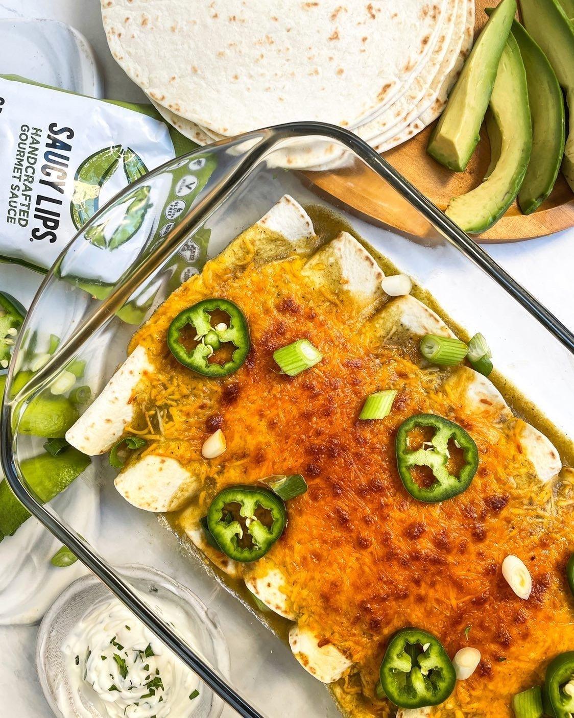 Ground Beef Enchiladas - Saucy Lips Foods