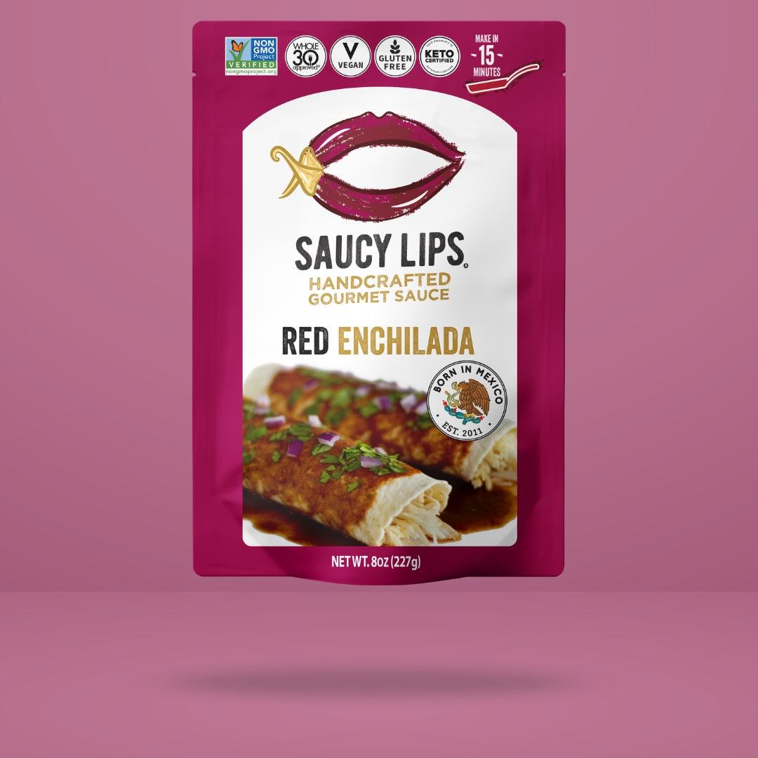 Traditional Red Enchilada Sauce - Saucy Lips Foods - Authentic Sauce Flavors from the Heart of México