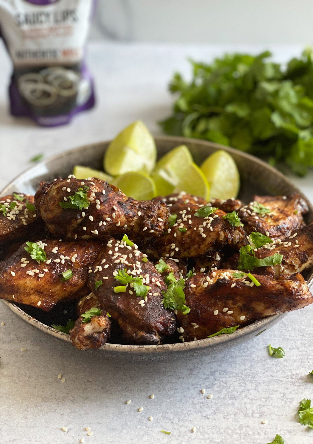 Chicken Wings in Mole sauce - Saucy Lips Foods - Authentic Flavors from the Heart of México