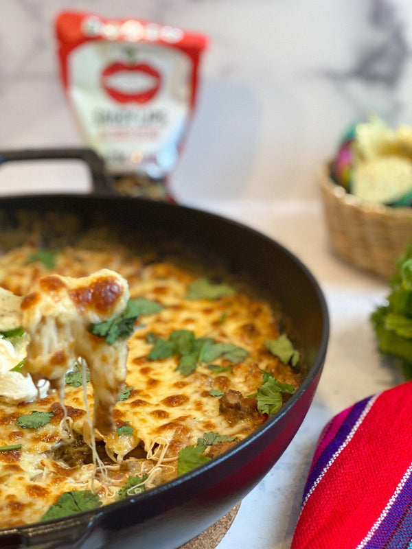 Creamy Beef Fajita Dip, Saucy Lips, Mexican Recipe - Saucy Lips Foods