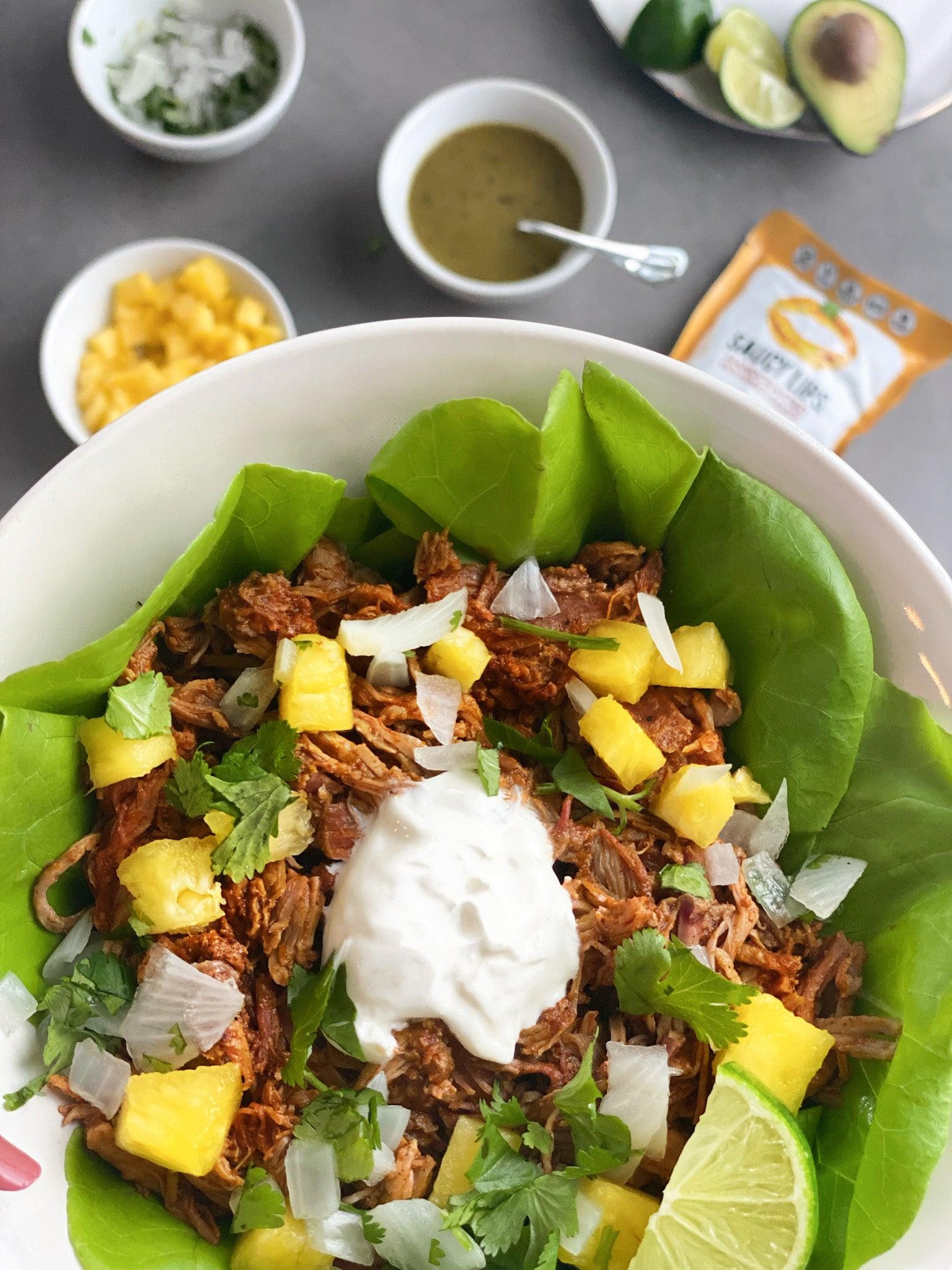 Slow-Cooker Al Pastor Carnitas - Saucy Lips Foods