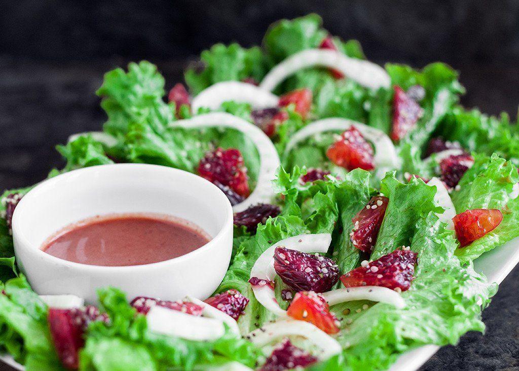 Vegan Fennel & Blood Orange Green Leaf Salad