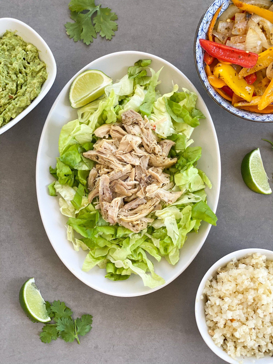 Whole30 Taco Bowl with Chicken Carnitas