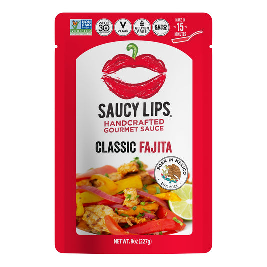 Classic Fajita Sauce - Saucy Lips Foods - Authentic Sauce Flavors from the Heart of México