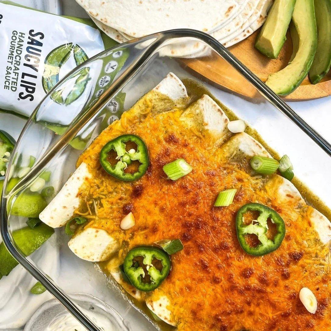 Green Enchilada Sauce - Saucy Lips Foods - Authentic Sauce Flavors from the Heart of México