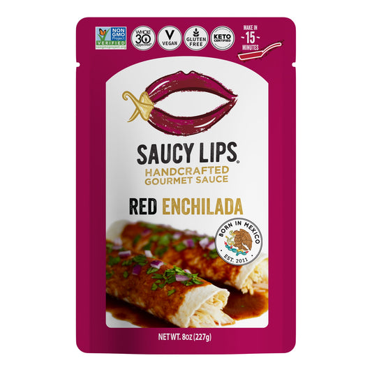 Red Enchilada Sauce - Saucy Lips Foods - Authentic Sauce Flavors from the Heart of México